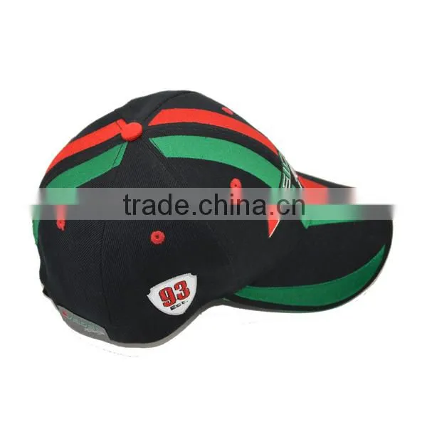 Long Bill 6 Panel Cotton Promotional Custom Baseball Cap photo-3