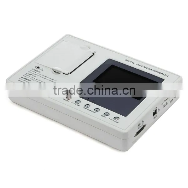 CE& FDA Approved 5-inch 3-channel Color LCD ECG /EKG Machine photo-4