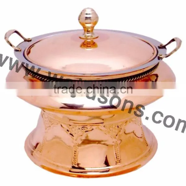 New Design Party Supplies Chafing Dish | Rounded Base Chafing Dish | Brass Plated Chafing Dish photo-4