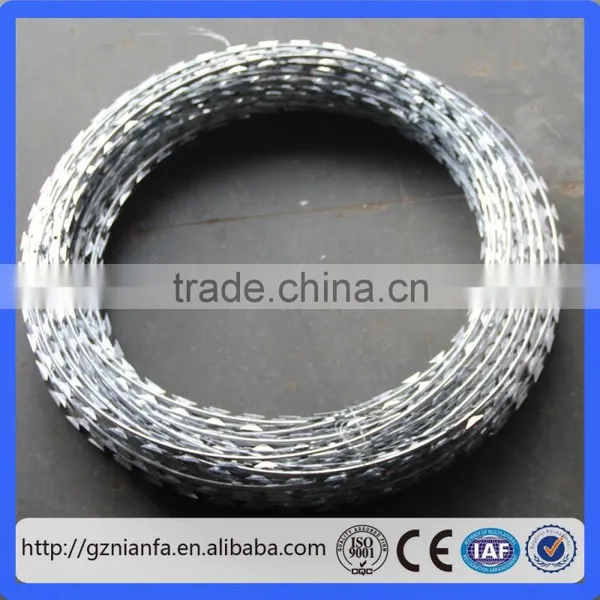 BTO-22 Hot Galvanized Concertina Razor Barbed Wire(Guangzhou Factory) photo-2