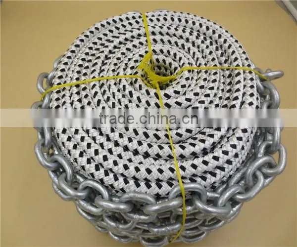 8 Strand Braided Nylon Rope With Braided Chain photo-2