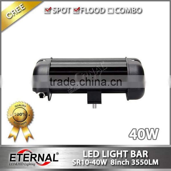 40W 8inch Spot Flood Agriculture Farm Equipment Vehicles Heavy Duty Mining Truck Trailer Tractor Led Light Bar photo-4
