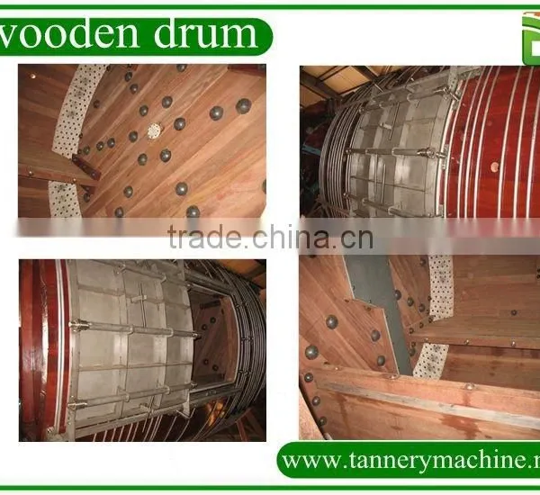 Export Tannery Leather Dyeing Wooden Drum photo-2