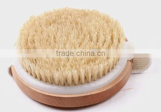 Bristle Round Wooden Bath Body Brush photo-2