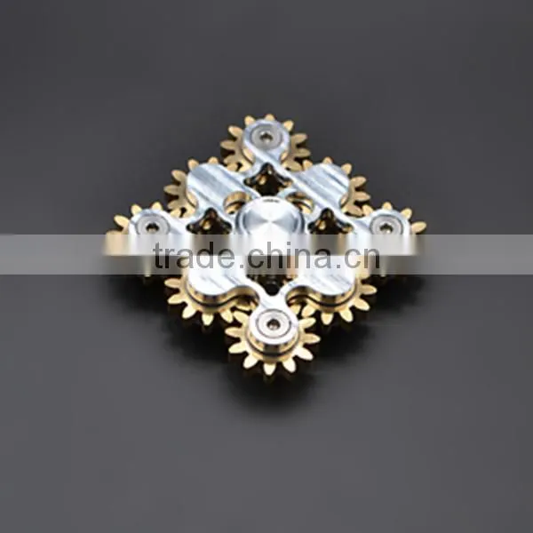 2017 New Arrive Gold Metal Nine Teeth Linkage Hand Rotating Spinner photo-2