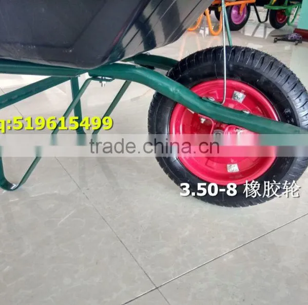 Labor Saving One Wheel Plastic Wheel Barrow Factory in China photo-3