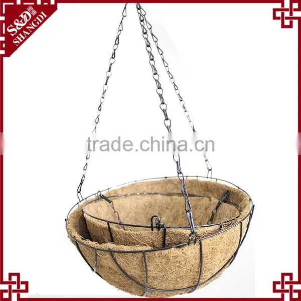 S&D Eco-friendly Antique Hot Sale Ceramic Home Decor Artificial Flower Hanging Baskets photo-2
