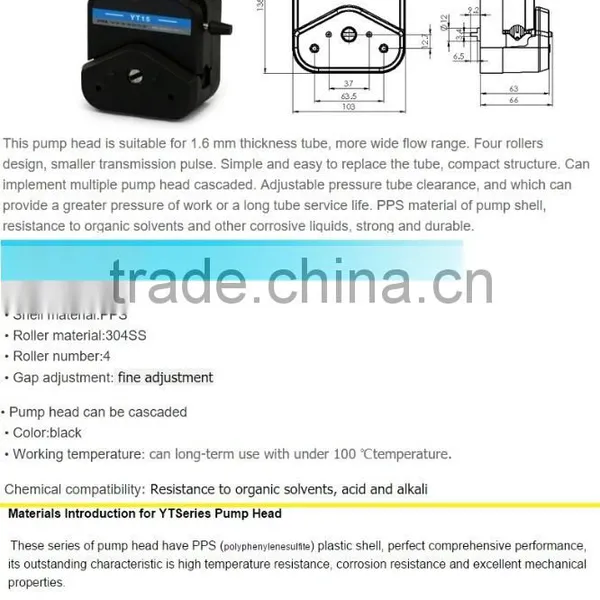 KWT300S Led Digital Display Precise Variable Speed Peristaltic Pump / Dosing Pump for Water Pumps Fluid /2YT15 Pump Head photo-4