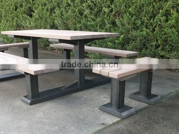 2015 Outdoor Waterproof Wooden Plastic Composite WPC Garden Bench /outdoor Furniture photo-2
