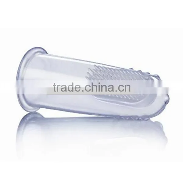 Soft 100% Silicone Massage Finger Toothbrush/children Finger Toothbrush photo-3