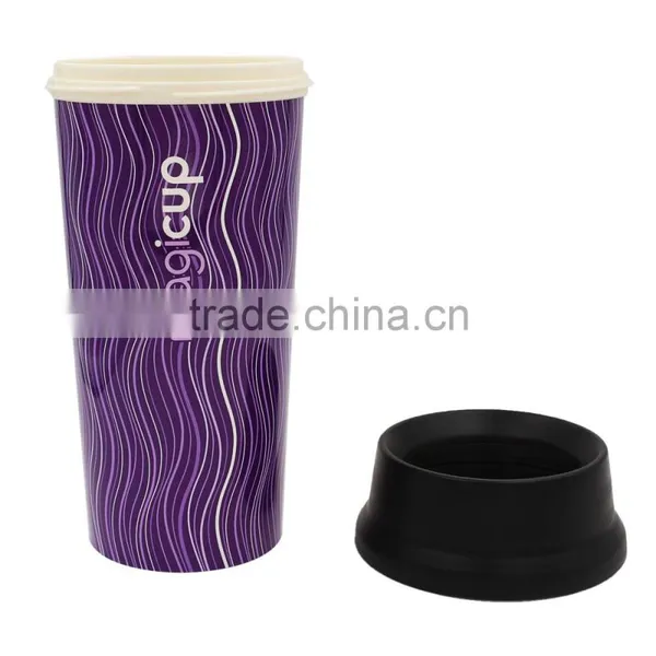 Cheap Coloful Different Types of Coffee Cups With Lid, IML China Custom Plastic Tumbler photo-2