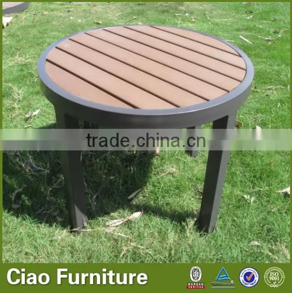 Outdoor Waterproof Teakwood on Top Small Side Table photo-2