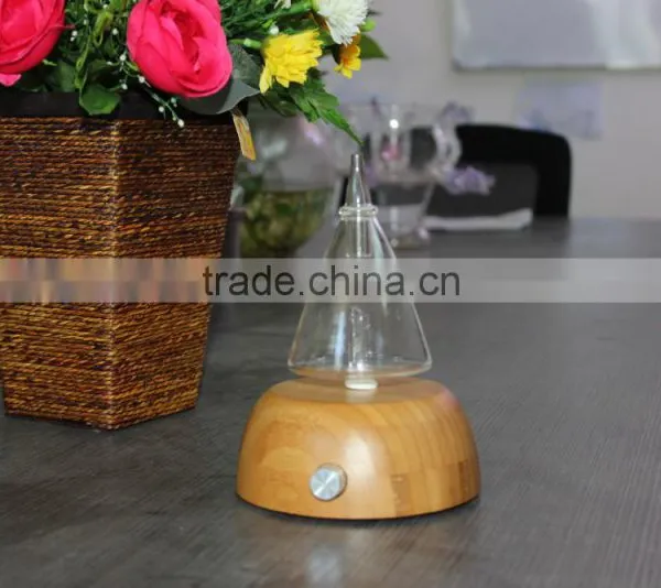 Wooden LED Aroma Diffuser Ultrasonic Humidifier Nebulization Oil Diffuser photo-2
