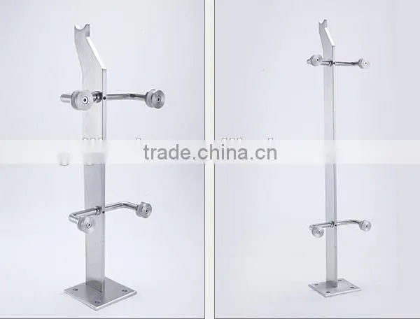 DIY Stainless Steel Glass Balcony Post Glass Balustrade photo-2