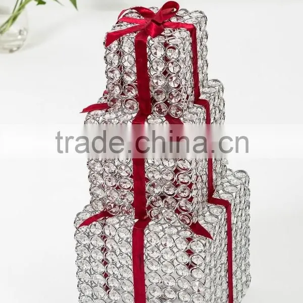 Wholesale Led Christmas Decoration Iron Acrylic Square Gift Box photo-2