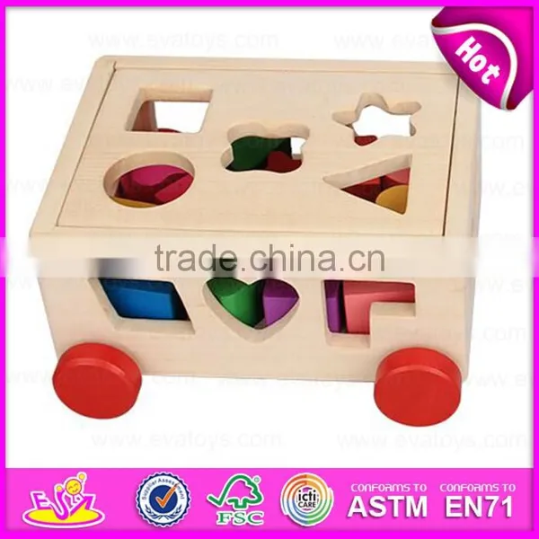 High Quality Educational Kids Matching Learning Wooden Shape Sorter Box W11G003 photo-6