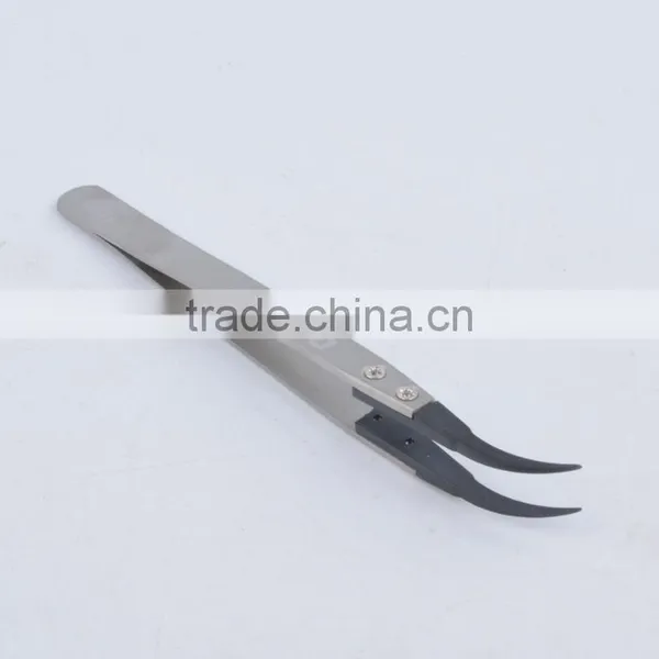 Stainless Steel Anti-Static Tweezers ESD Head Changed Tweezers photo-5
