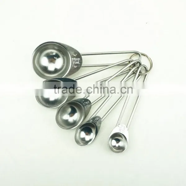42135 Wire Handles Stainless Steel Nesting Measuring Cups and Spoons Set photo-3