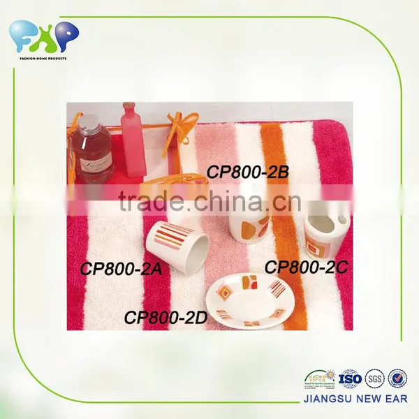 Elegant Bathroom Shower Set Printed Design photo-2