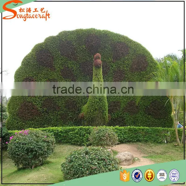 Songtao High Quality Artificial Peacock Artificial Animal Topiary Sculpture for Garden Decoration photo-5