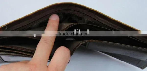 Fashion Men Cowhide Skin Real Leather Purse for Men photo-2