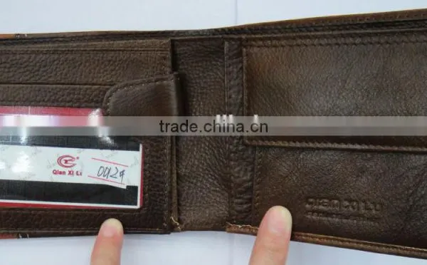 Fashion Men Cowhide Skin Real Leather Purse for Men photo-4