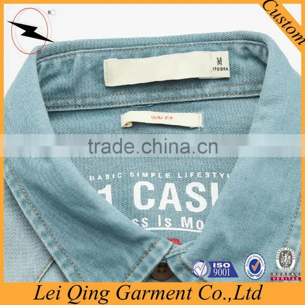 Casual Fashion Men Denim Shirts Wholesale photo-3