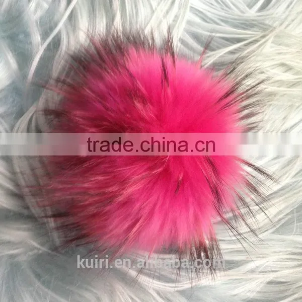Hot Sales Genuine Raccoon Fur Pom Poms Fur Balls DIY for Children Knitted Cap Gloves Keychain Beanies Jewelry Accessories photo-5