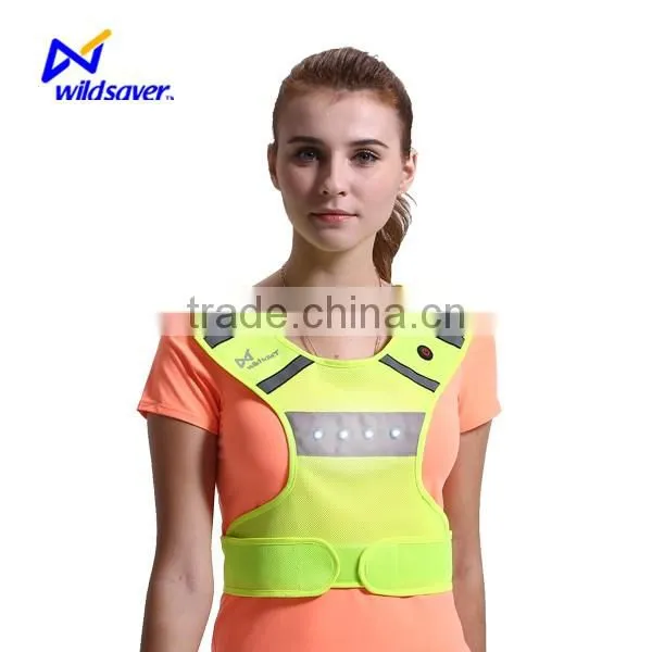 Outdoor LED Reflective Warning Cool Lady Fashion Sportswear photo-2