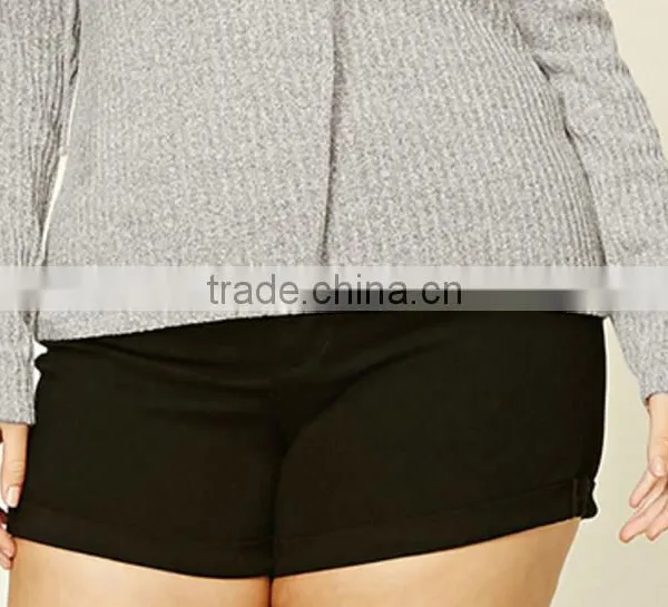 Simply Plain Long Sleeve Plus Size High Quality Pullover Sweaters for Fat Ladies photo-5