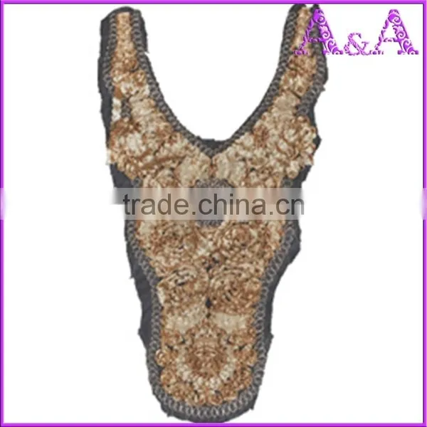 Rice White Small Wave Water Soluble Lace Trim Embroidered Crochet Lace Collar photo-6