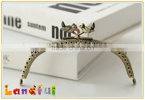 Wholesale Bird Head Kiss Lock Handicraft Supplies Metal Purse Frames photo-3
