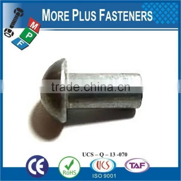 Made in Taiwan Aluminum Copper Solid Steel Plain Round Head Rivet photo-6