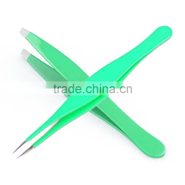 Slanted and Pointed Tweezers Set/ Eyebrow and Ingrown Hair Tweezers/ Splinter Tweezers photo-3