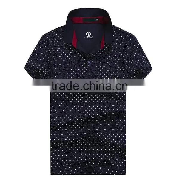 Dot Pattern Polo T-shirt Polo Luggage Custom Design OEM photo-4