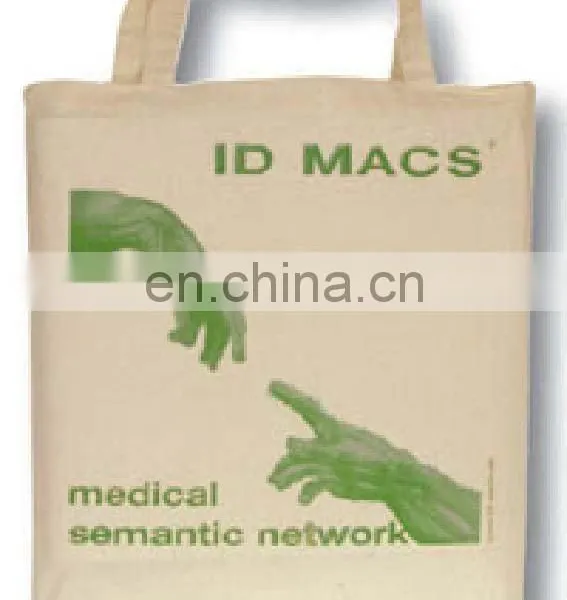 100% Cotton Durable Grey Cloth Printing Bag