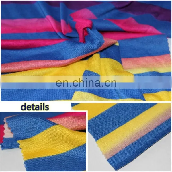 2015 Spring New Design High Quality Fashion Printed T/R Jersey Stripe Fabric photo-2