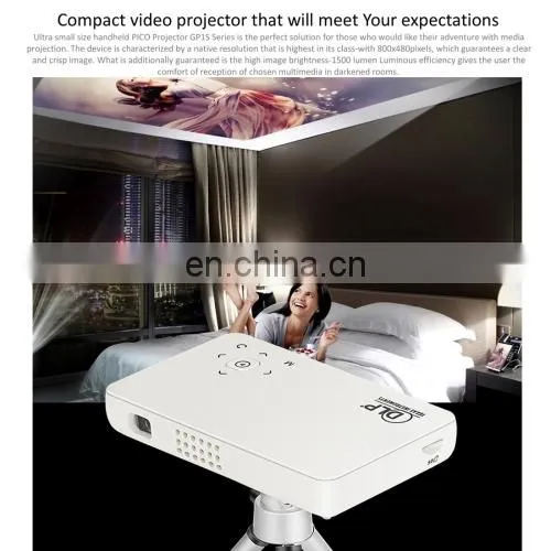 Dropshipping Vivibright GP1SUP Mini 854x480 Android 4.4.4 DLP Pico Projector, 200Lux photo-5