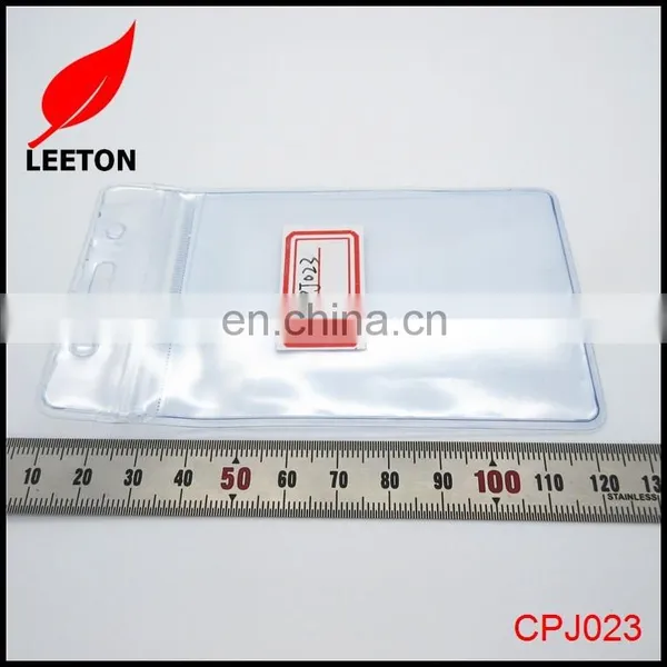 Cheap Transparent PVC ID Card Badge Holder photo-3