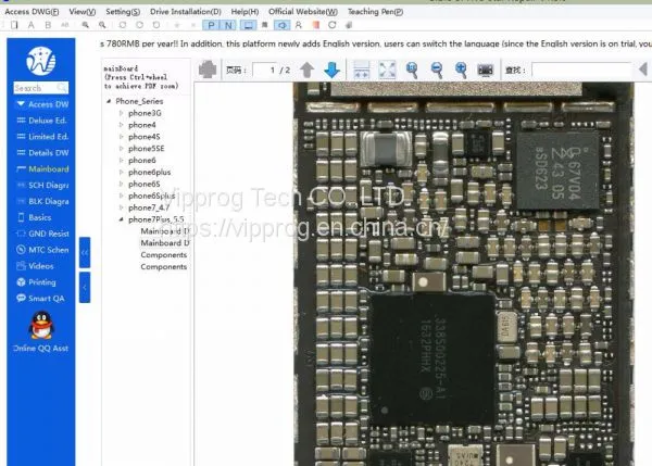 WUXINJI Dongle IPhone Samsung Bitmap Pads Motherboard Schematic Diagrams Repair Platform photo-4