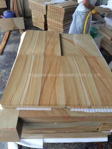 Yellow Rainbow Sandstone, Yellow Landscaping Sandstone,yellow Teak Wood Sanstone, Yellow Wooden Sandstone photo-3
