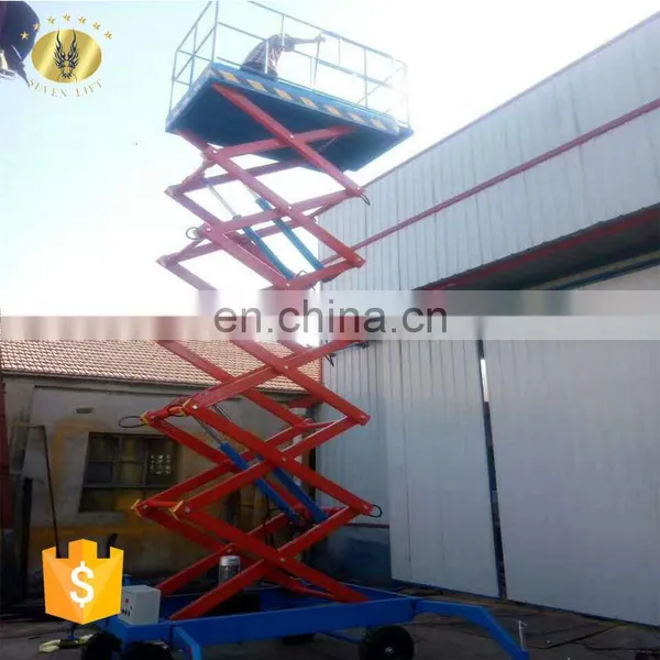 7LSJY Shandong SevenLift Outdoor Mobile Hydraulic Scissor Lift Elevator Ladder to Paint photo-2