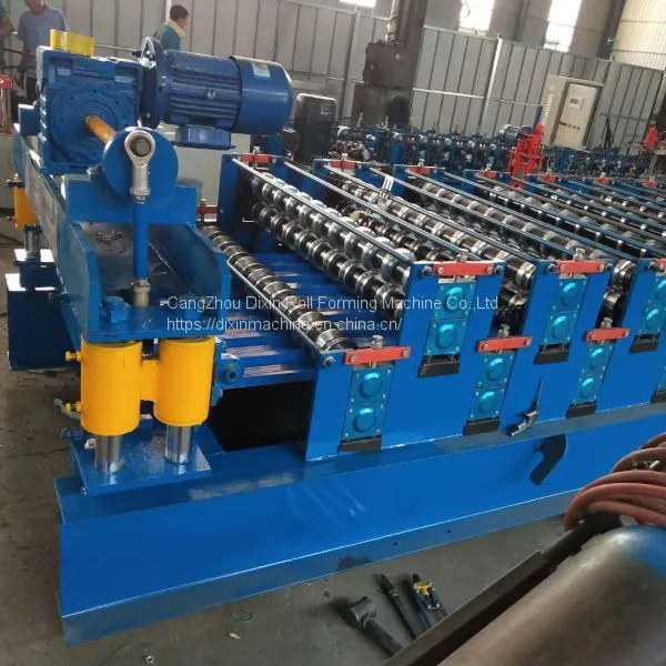 Roof Tile Trapezoidal Double Layer Roll Forming Making Machine for China photo-2