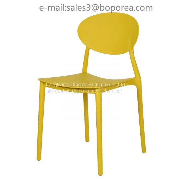 Home Furniture Outdoor Stackable Garden Dining Modern PP Living Room Plastic Chair photo-4