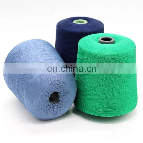Knitting Cotton Fabric Polyester Dope Dyed Yarn photo-2