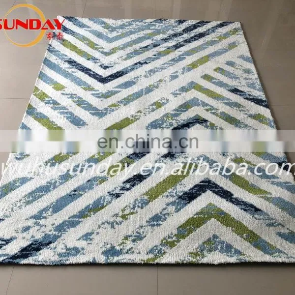 Machine Knitted Shaggy Rug With Micro Fiber photo-4