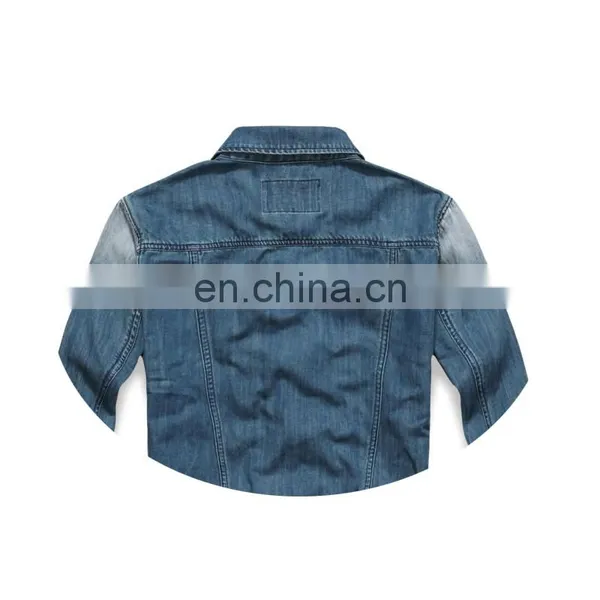 DiZNEW Men's Basic Varsity Jeans Denim Jacket photo-4