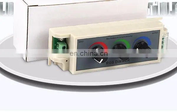 DC12V 24V 9A Knob RGB LED Dimmer Controller Output for RGB/ Single Color LED Strip Lights photo-5