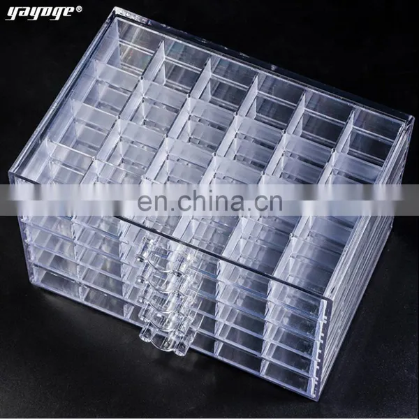 Nail Art Tools Container Decoration Storage Box120Cells Nail Art Glitter Rhinestone Decorations Store Empty Storage Case Nail photo-4