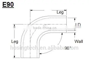 2015 New Best Selling Products High Pressure Durable Auto Accessories 90 Degree Elbow Silicone Hose photo-6